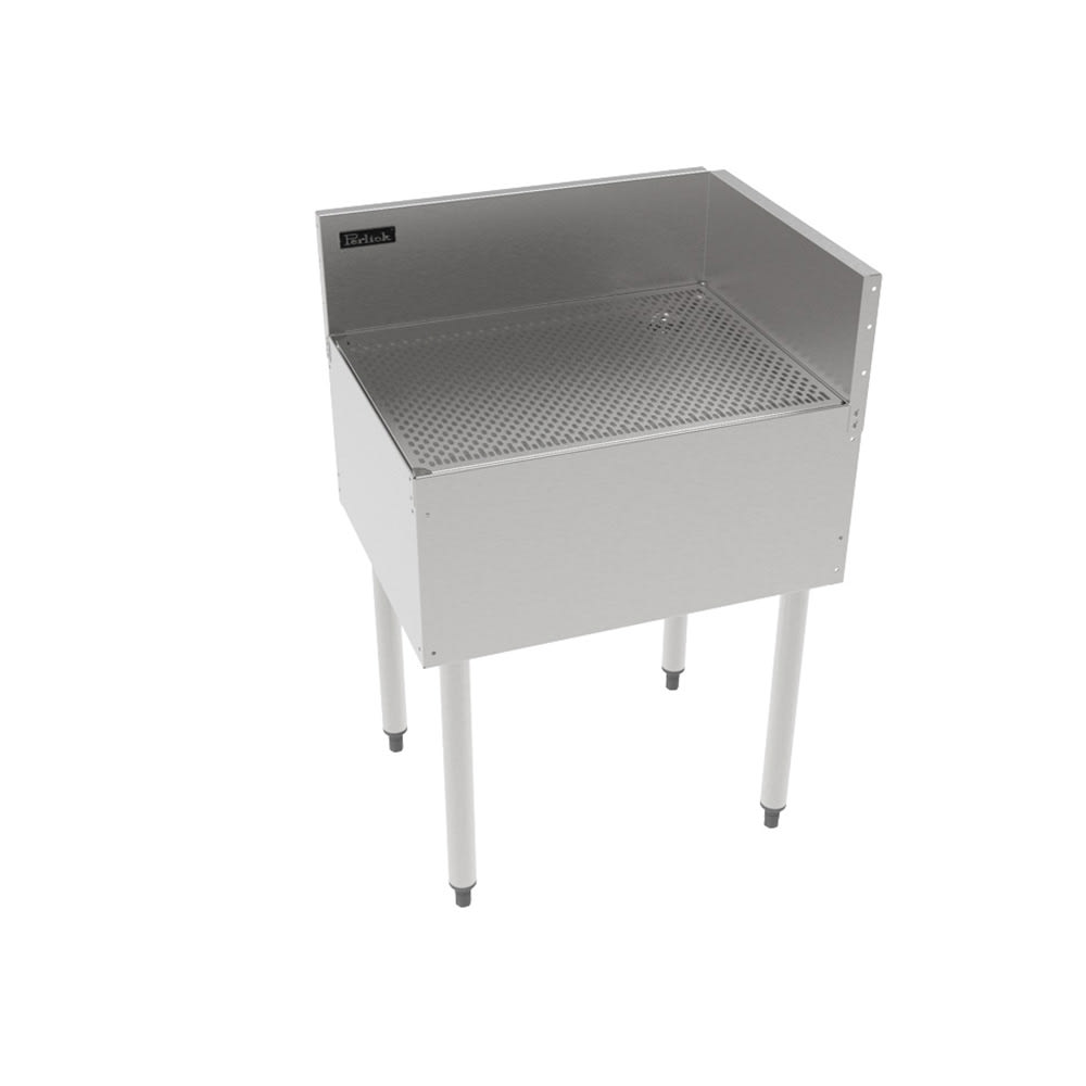 199-TS90LIC Underbar Freestanding Drainboard - 6" Backsplash, 24" x 18 9/16"