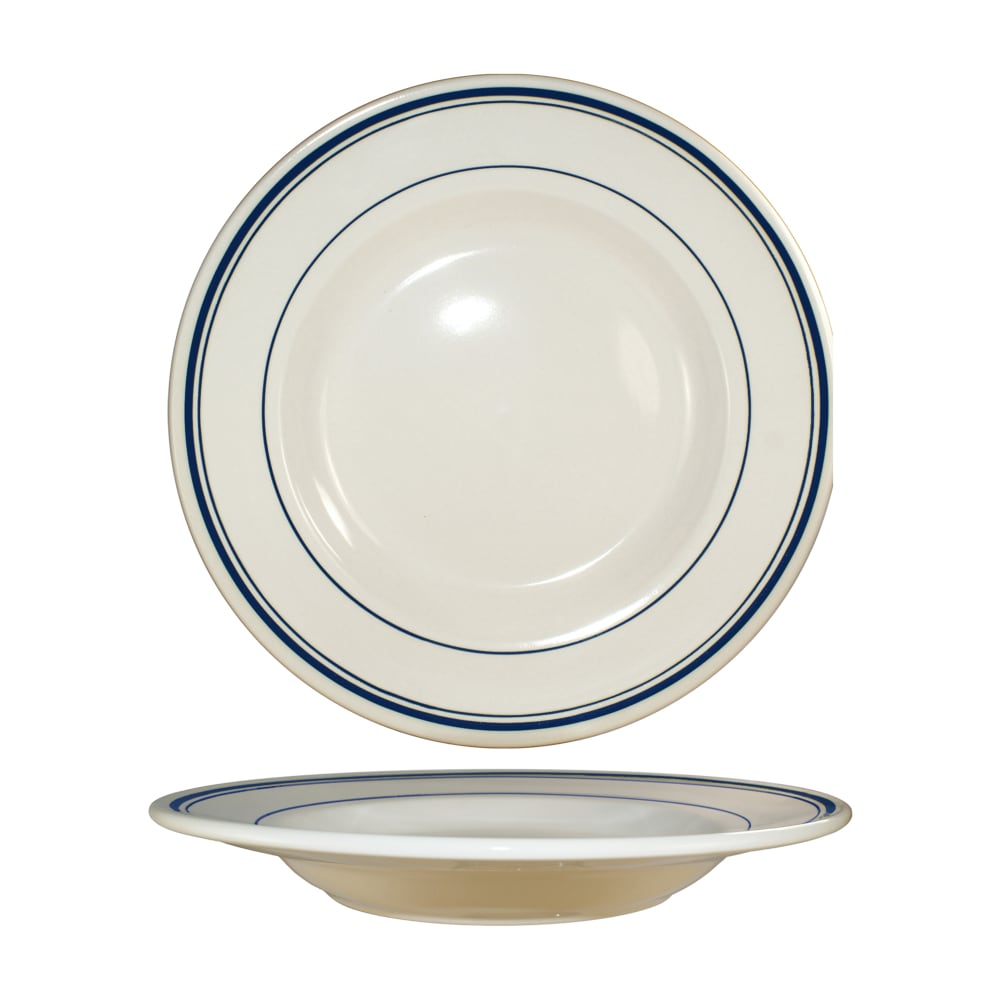129-CT125 26 oz Round Catania™ Pasta Bowl - Ceramic, American White