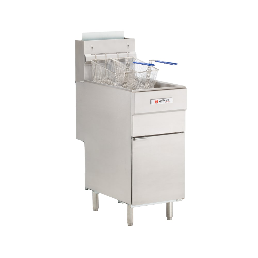 131-FMS403NG Gas Fryer - (1) 40 lb Vat, Floor Model, Natural Gas