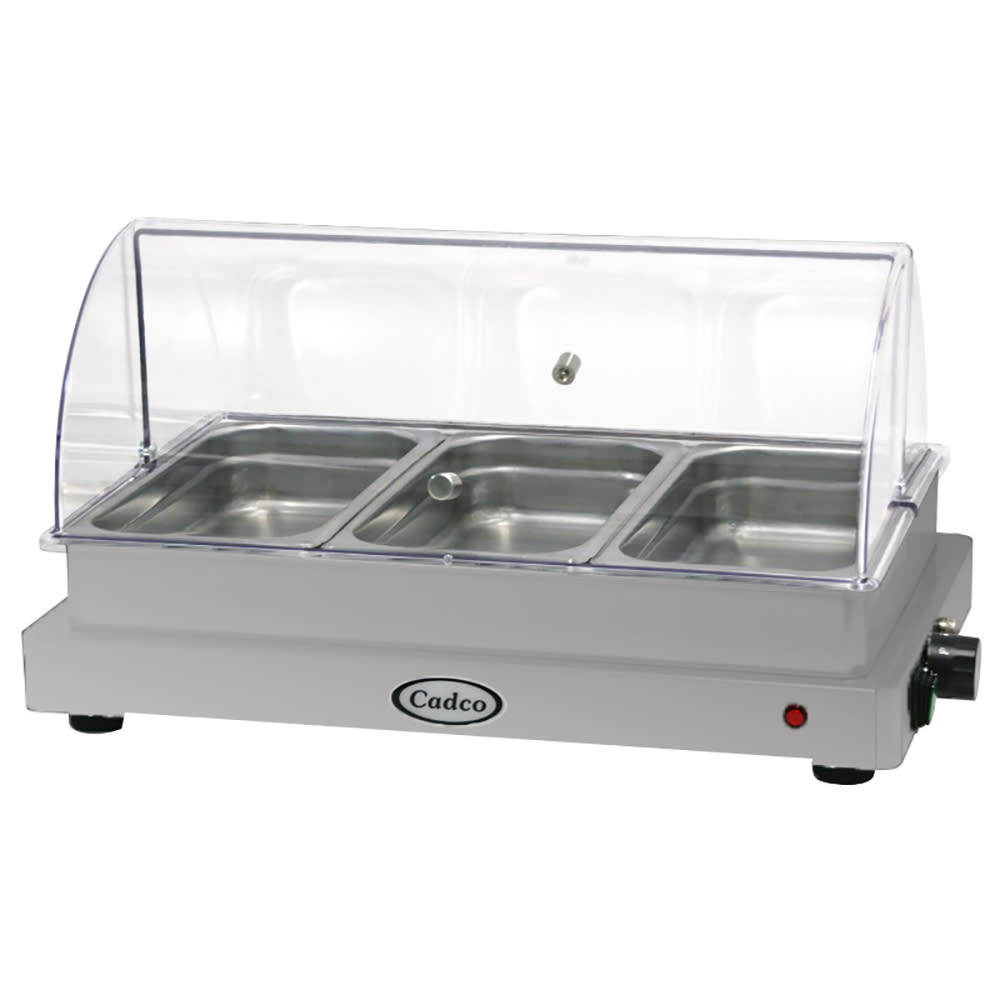 516-WTBS3NHDSS 24" Countertop Buffet Warmer w/ (3) Third Size Pans - Stainless, 120v