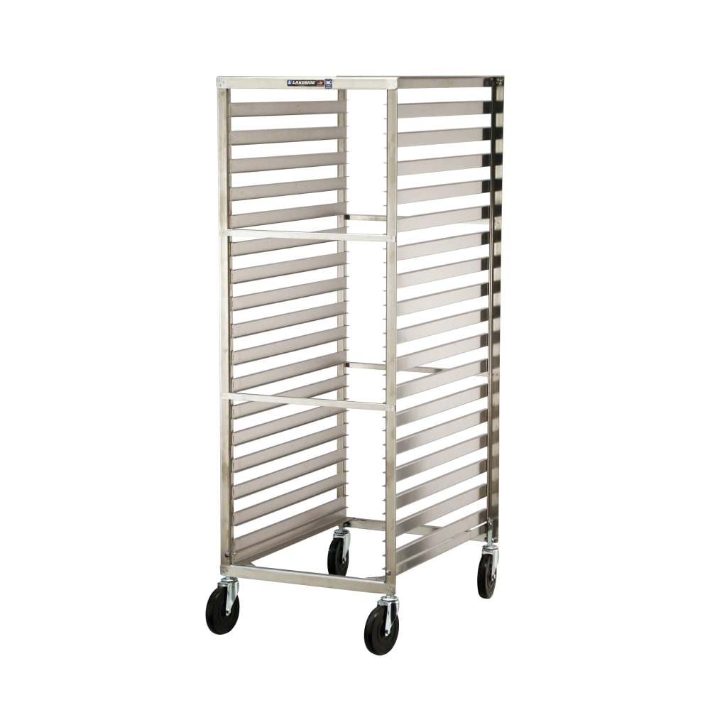 121-128 21"W 35 Sheet Pan Rack w/ 1 7/16" Bottom Load Slides