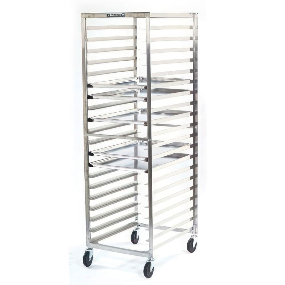 121-136 21"W 20 Sheet Pan Rack w/ 3" Bottom Load Slides