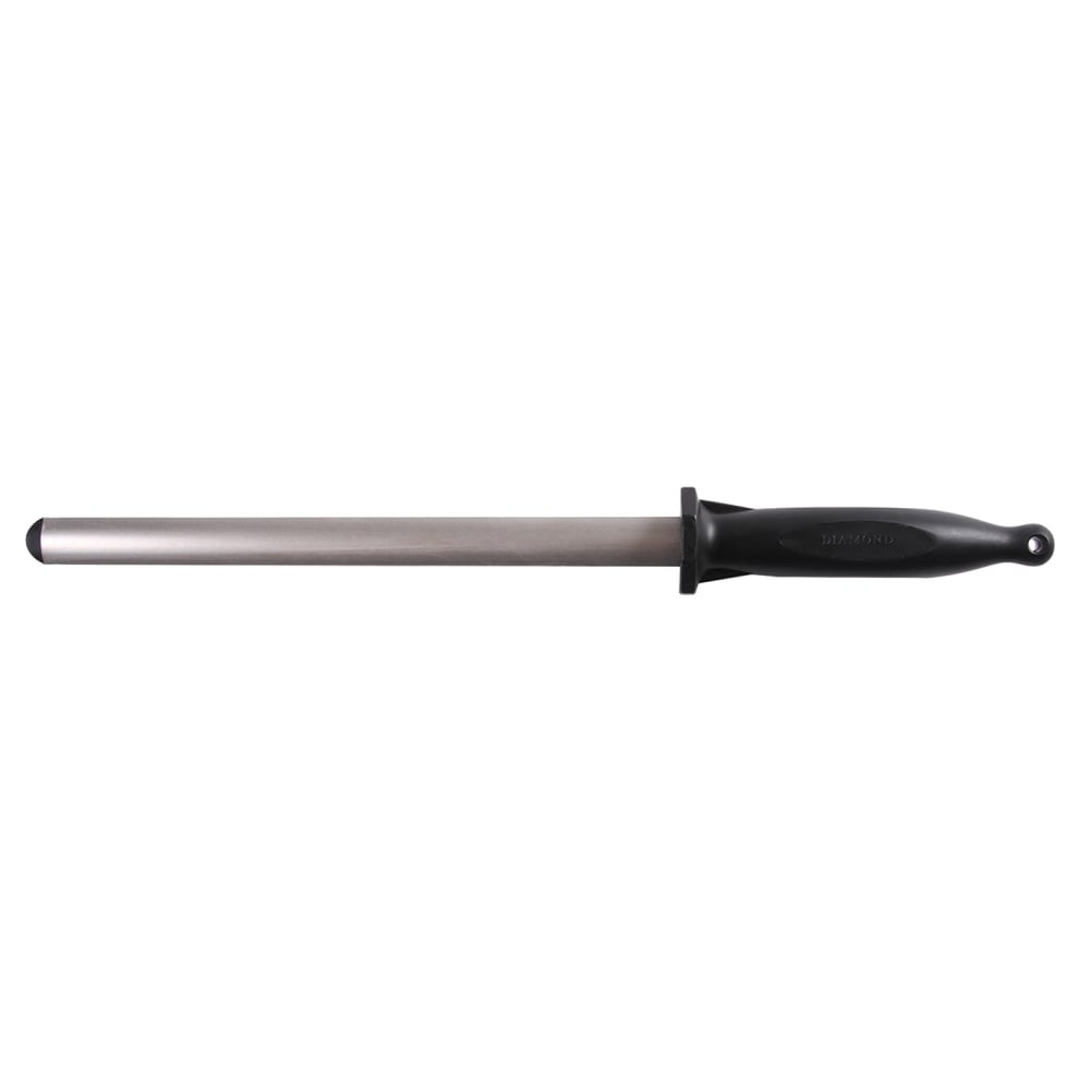 132-M15910 10" Sharpening Steel w/ Polypropylene Handle, Diamond Coated