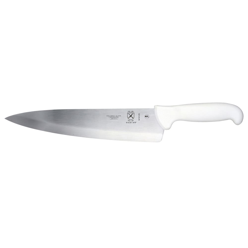 132-M18120 10" Chef's Knife w/ White Polypropylene Handle, High Carbon Japanese Steel