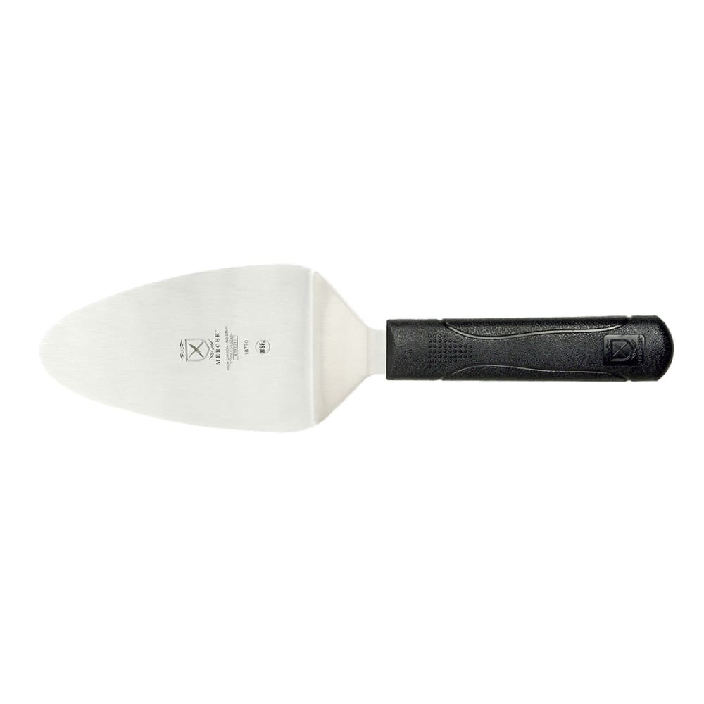 132-M18770 11" Pie Knife w/ Black Polypropylene Handle, High Carbon Japanese Steel