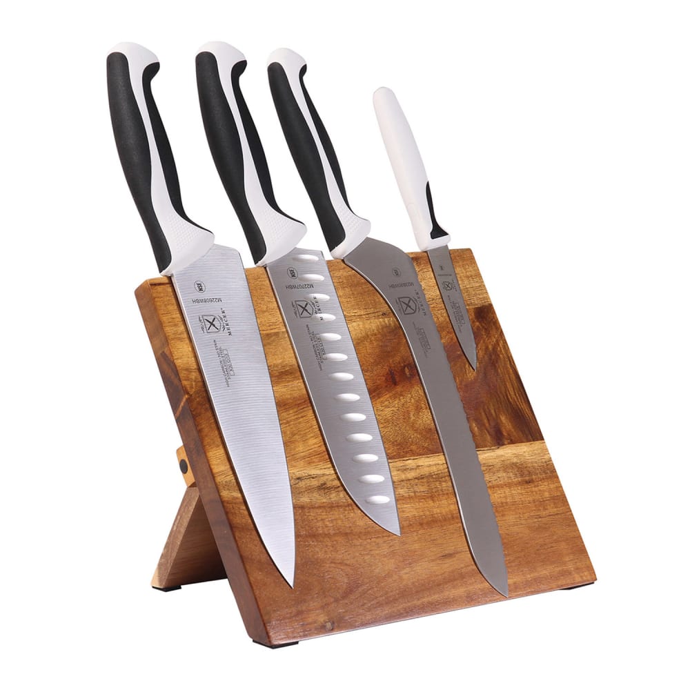 132-M21982WBH 5 Piece Knife Set w/ Acacia Magnetic Board