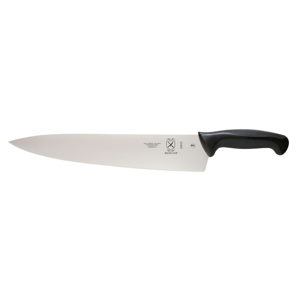 132-M22612 12" Chef's Knife w/ Black Santoprene®/Polypropylene Handle, High Carbon Japa...