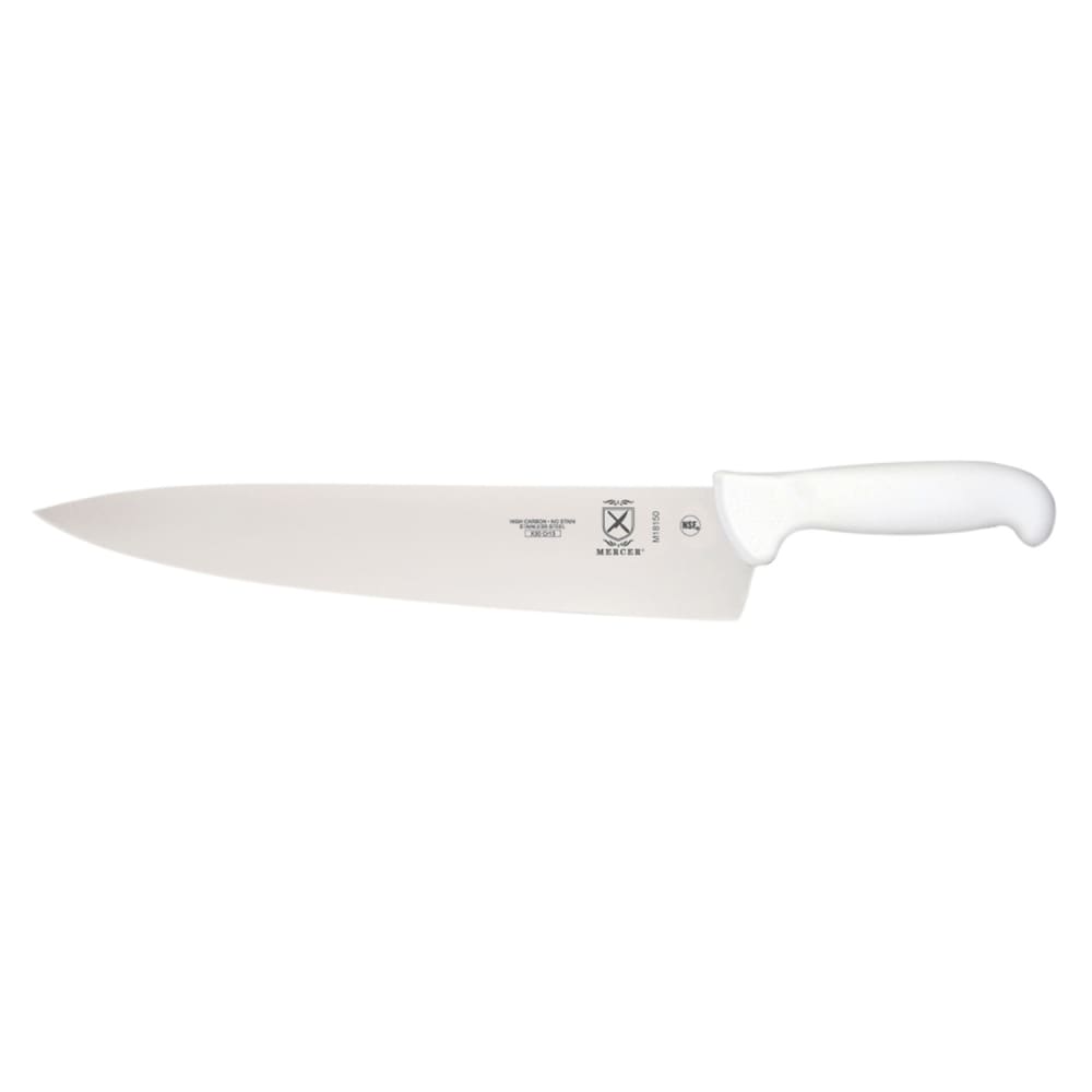132-M18150 12" Chef's Knife w/ White Polypropylene Handle, High Carbon Japanese Steel