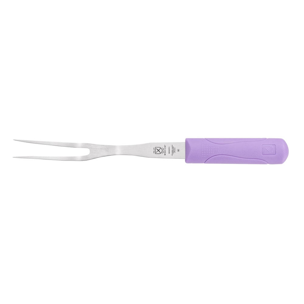132-M23800PU 8" Carving Fork w/ Purple Polypropylene Handle, High Carbon Japanese Steel