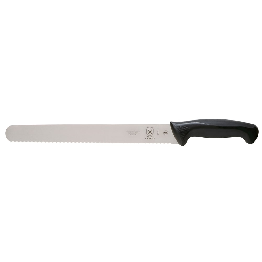 132-M23111 11" Slicer Knife w/ Black Santoprene®/Polypropylene Handle, High Carbon Japanese...