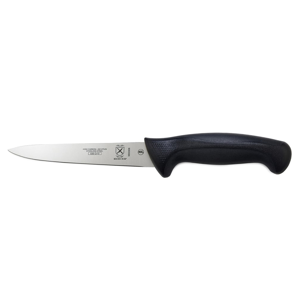 132-M23306 6" Utility Knife w/ Black Santoprene®/Polypropylene Handle, High Carbon Japanese...
