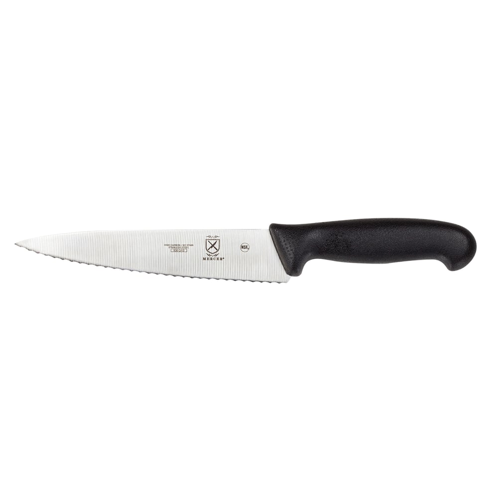 132-M23830 7 1/2" Chef's Knife w/ Black Santoprene®/Polypropylene Handle, High Carbon J...