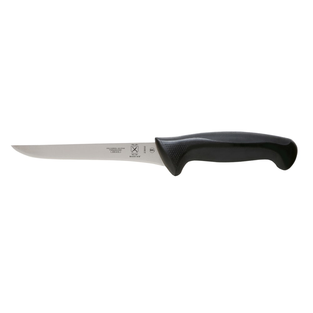 132-M23850 6" Boning Knife w/ Black Santoprene®/Polypropylene Handle, High Carbon Japanese S...
