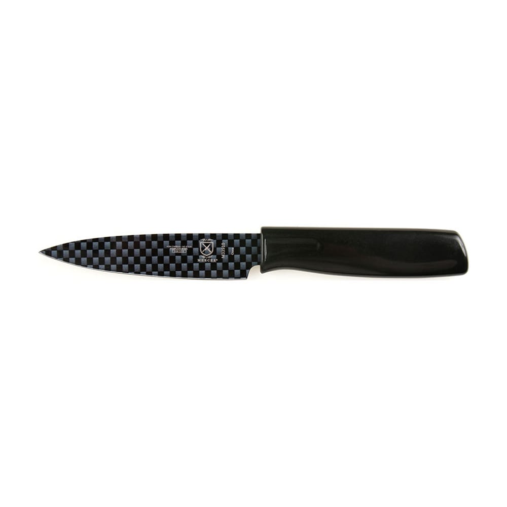 132-M33910B 4" Paring Knife w/ Black ABS Handle, High Carbon Japanese Steel