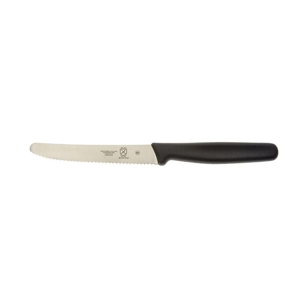132-M33932B 4 1/3" Bar Knife w/ Black Polypropylene Handle, High Carbon Japanese Steel