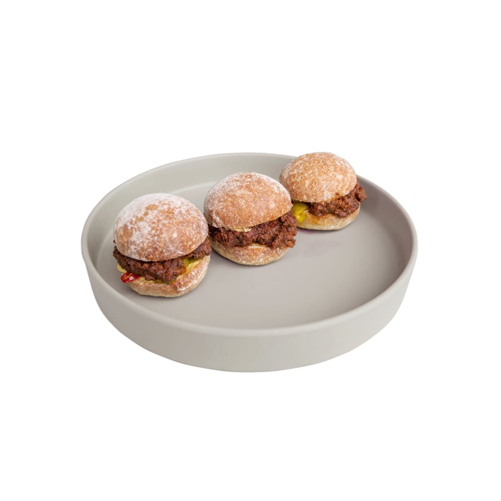 151-2201710102 10" Round Melamine Plate, Ash