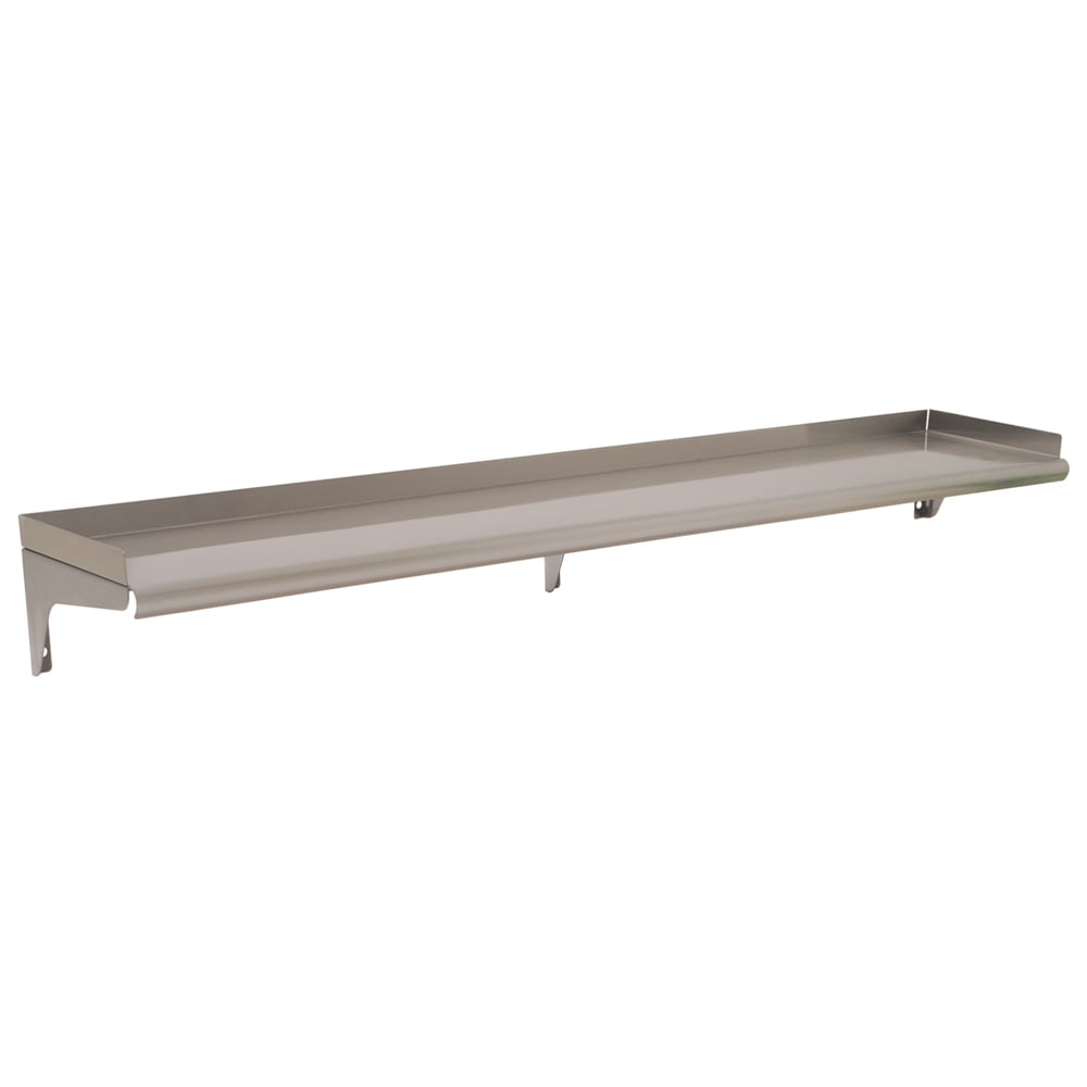 241-WS1260163 Solid Wall Mounted Shelf, 60"W x 12"D, Stainless