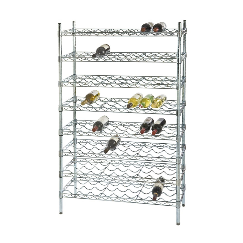 268-FWSK4863CH Chromate Wine Shelving Rack, Holds 120-Bottles
