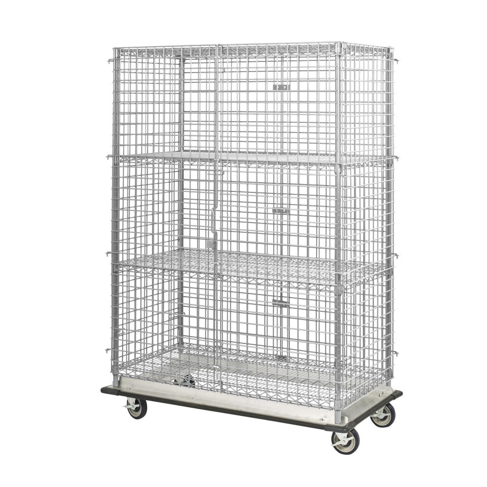 268-FHDMSEC24484 48" Mobile Security Cage - 24"W, Chromate