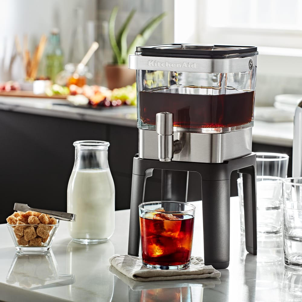 KitchenAid KCM4212SX 28 oz Cold Brew Coffee Maker w Stainless Tap Stainless Base Glass Container