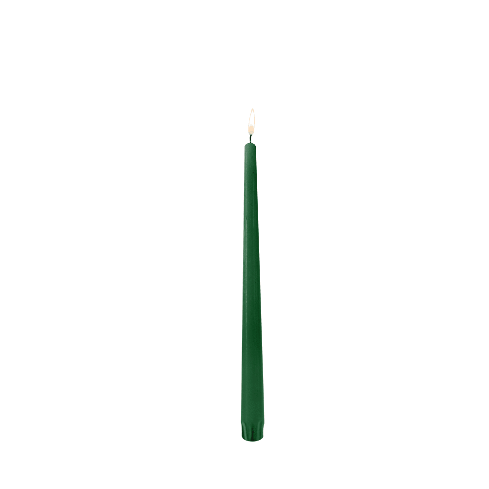 461-TP12GR12DZ 12", Unwrapped Taper Candle, Green