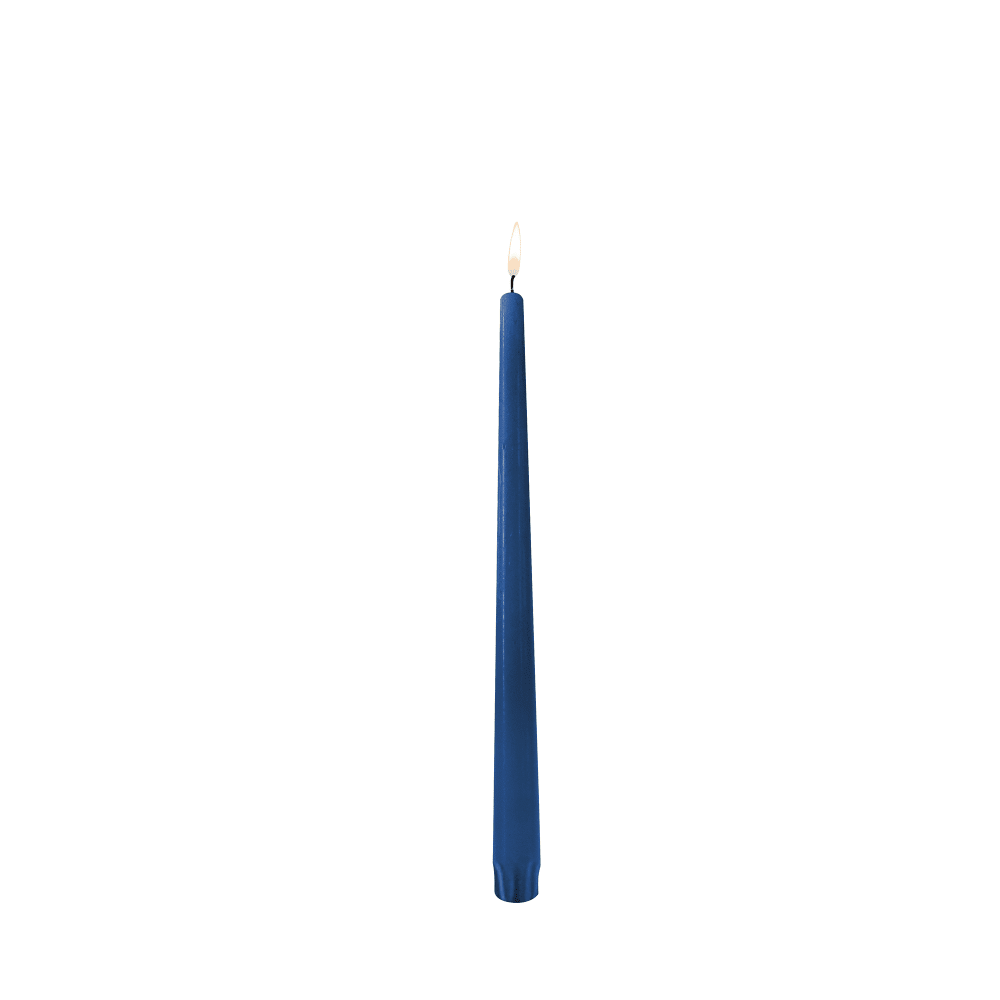 461-TP12BL12DZ 12", Unwrapped Taper Candle, Blue