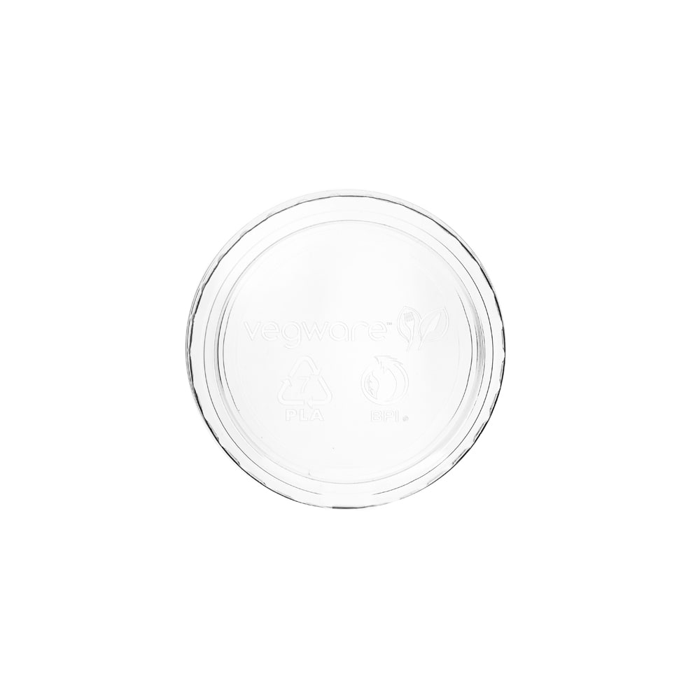 690-CF736 Lid for 2 to 4 oz Portion Cups - PLA, Clear