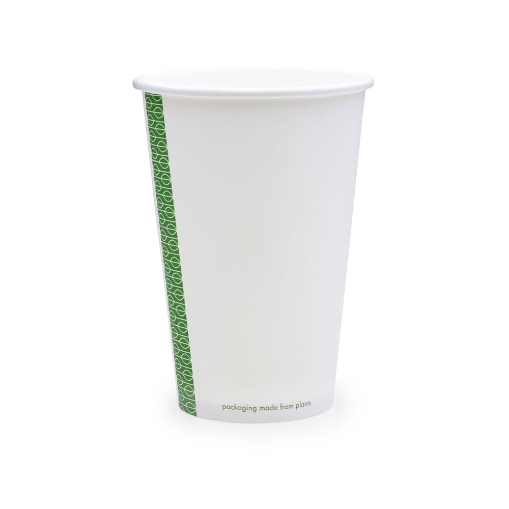 690-LV16G 16 oz Disposable Hot Cup - PLA, Printed