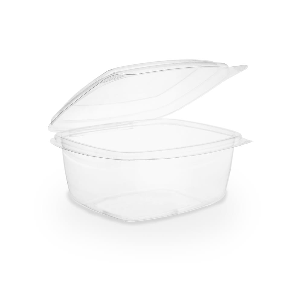 690-VHD16 16 oz Deli Container w/ Lid - PLA, Clear