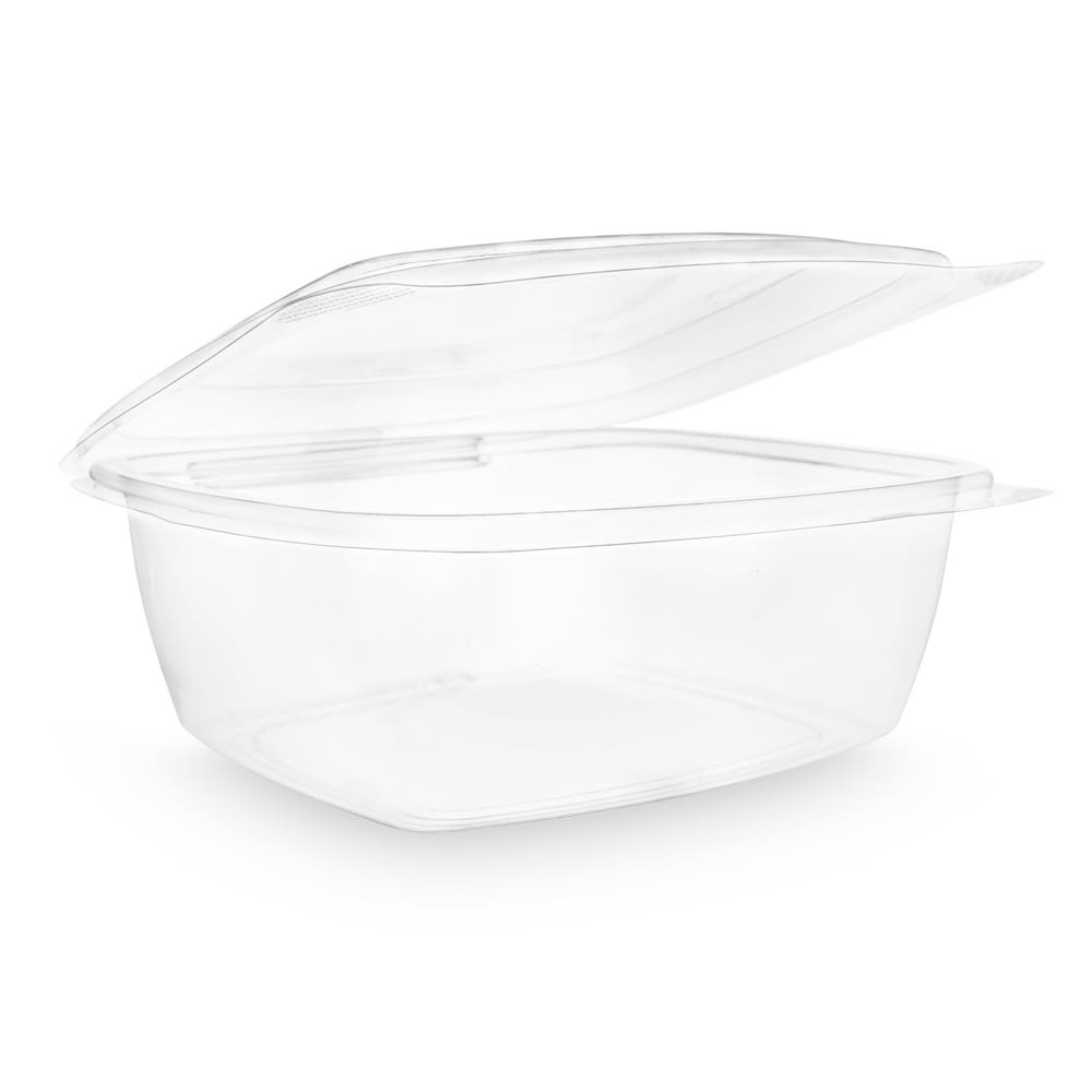 690-VHD48 48 oz Deli Container w/ Lid - PLA, Clear