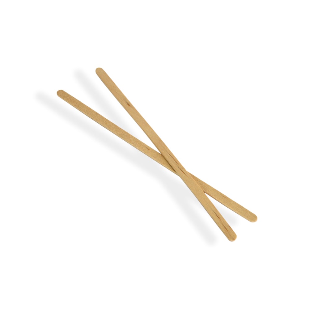 690-VTSTIR7 7 1/2" Unwrapped Coffee Stirrers w/ Round Ends, Birch Wood