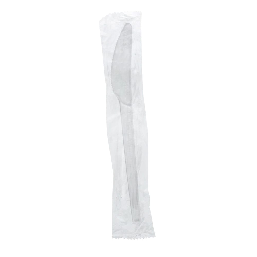 690-VWKN65W 6 1/2" Disposable Knife - PLA, White