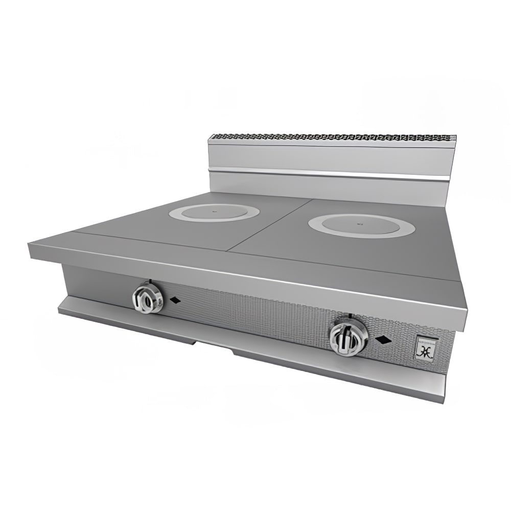 915-HFT362LP 36" Gas Hotplate w/ (2) French Top Burners & Manual Controls, Liquid Propan...