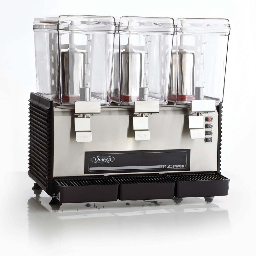 191-OSD30 Refrigerated Drink Dispenser w/ (3) 3 gal Bowls, Pre Mix, 110v