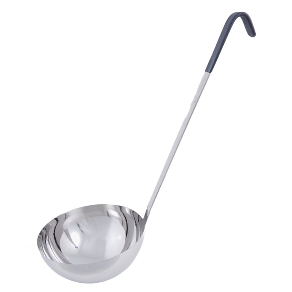 175-4987220 72 oz Jacob's Pride® Collection Ladle - Stainless Steel, Black Kool-Touch® Handl...
