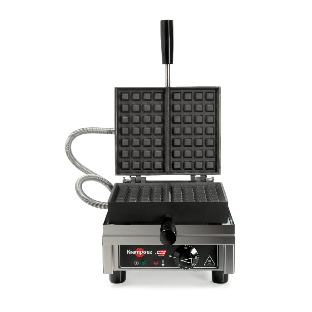 027-WECCHCAS Single Liege Waffle Maker w/ Cast Iron Grids, 1440W 
