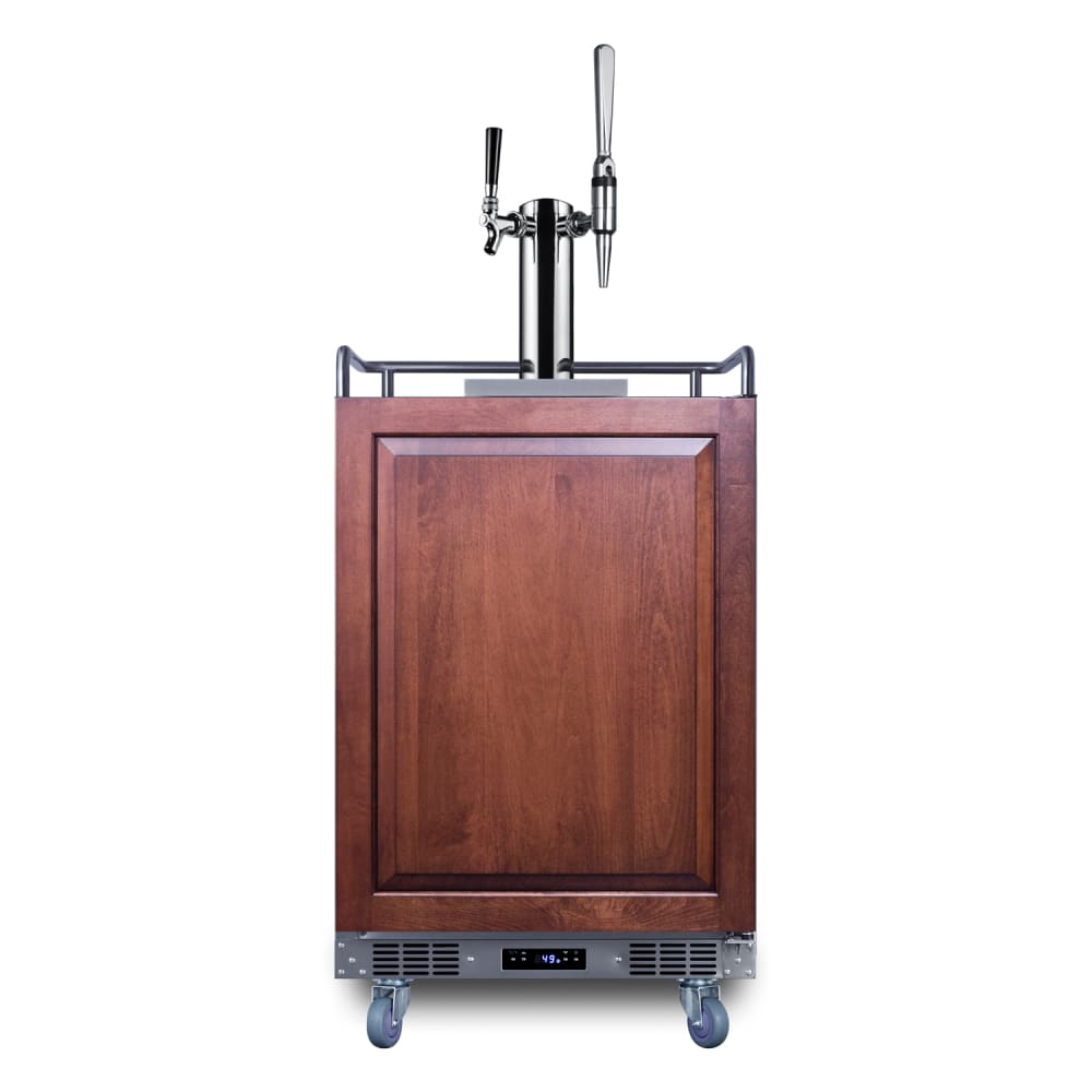 162-SBC682PNRCMTWIN 24" Draft Nitro Cold Brew Coffee Dispenser - (1) Column & (2) Taps,...