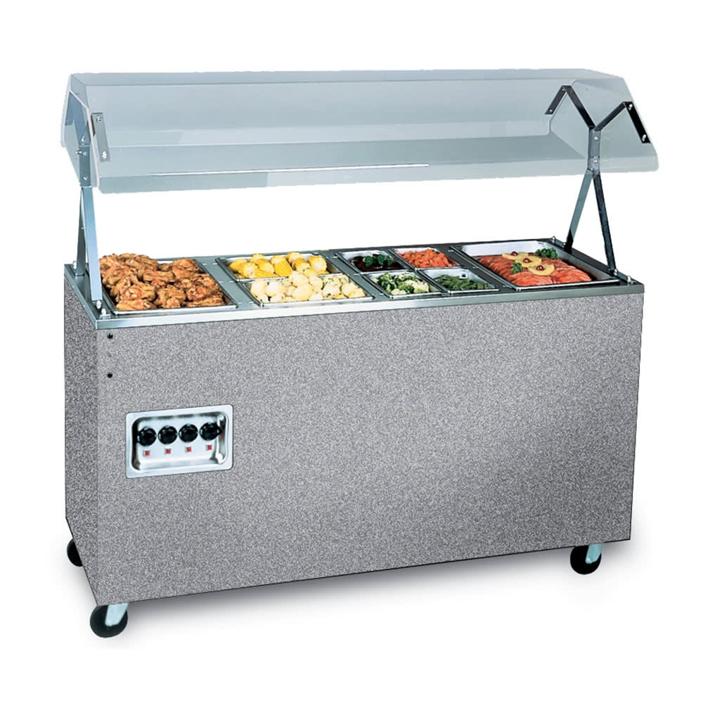 175-38770604 60" Hot Food Table w/ (4) Wells & Enclosed Base, 120/208 240v/1ph