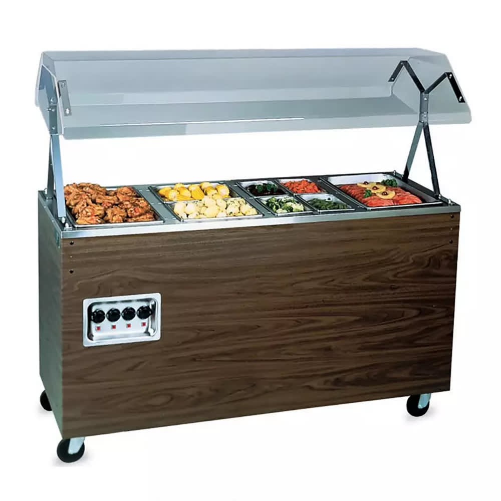 175-38945604 60" Hot Food Table w/ (4) Wells & Enclosed Base, 120/208 240v/1ph