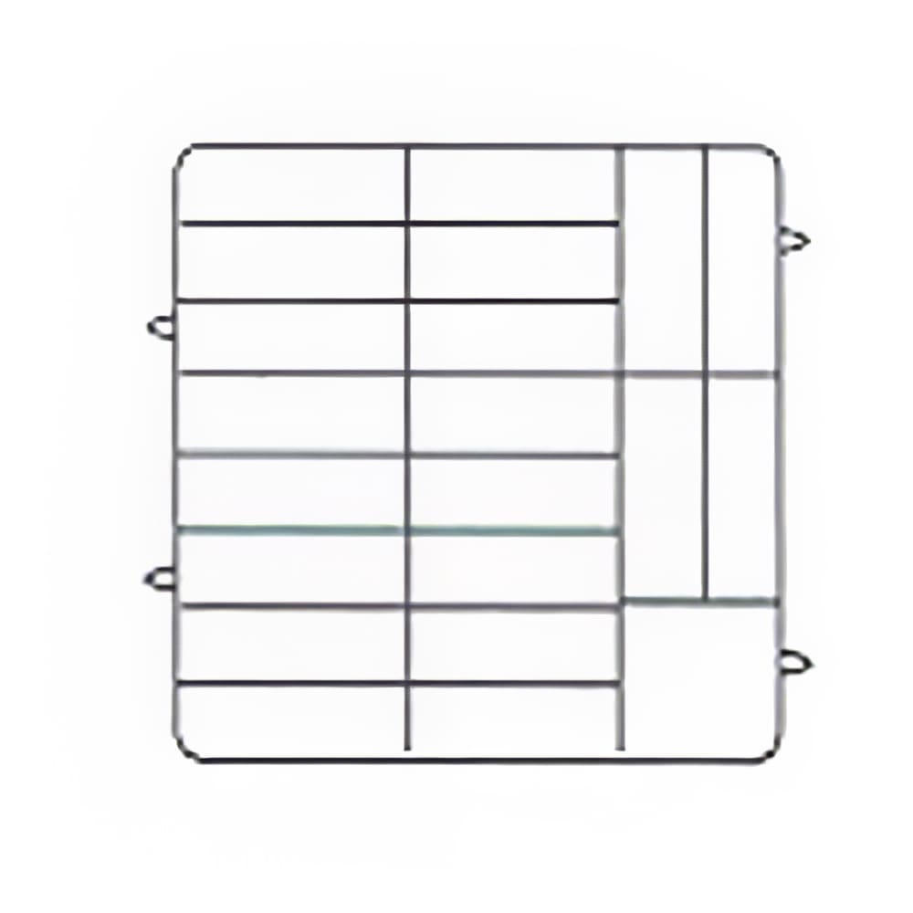 175-PM2006306 Dishwasher Rack - 20 Plate Capacity, 3 Extenders, Black