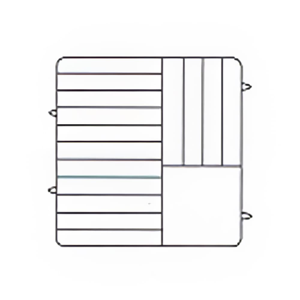 175-PM1510506 Dishwasher Rack - 15 Plate Capacity, 5 Extenders, Black