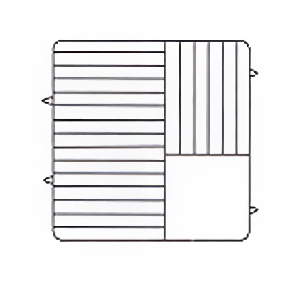 175-PM2110506 Dishwasher Rack - 21 Plate Capacity, 5 Extenders, Black