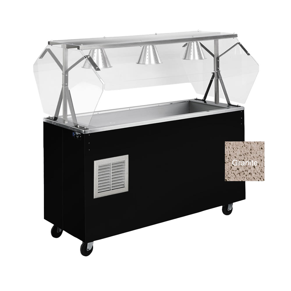 175-R3873660 60" Affordable Portable™ Cold Food Bar - (4) Pan Capacity, Floor Model, Granite