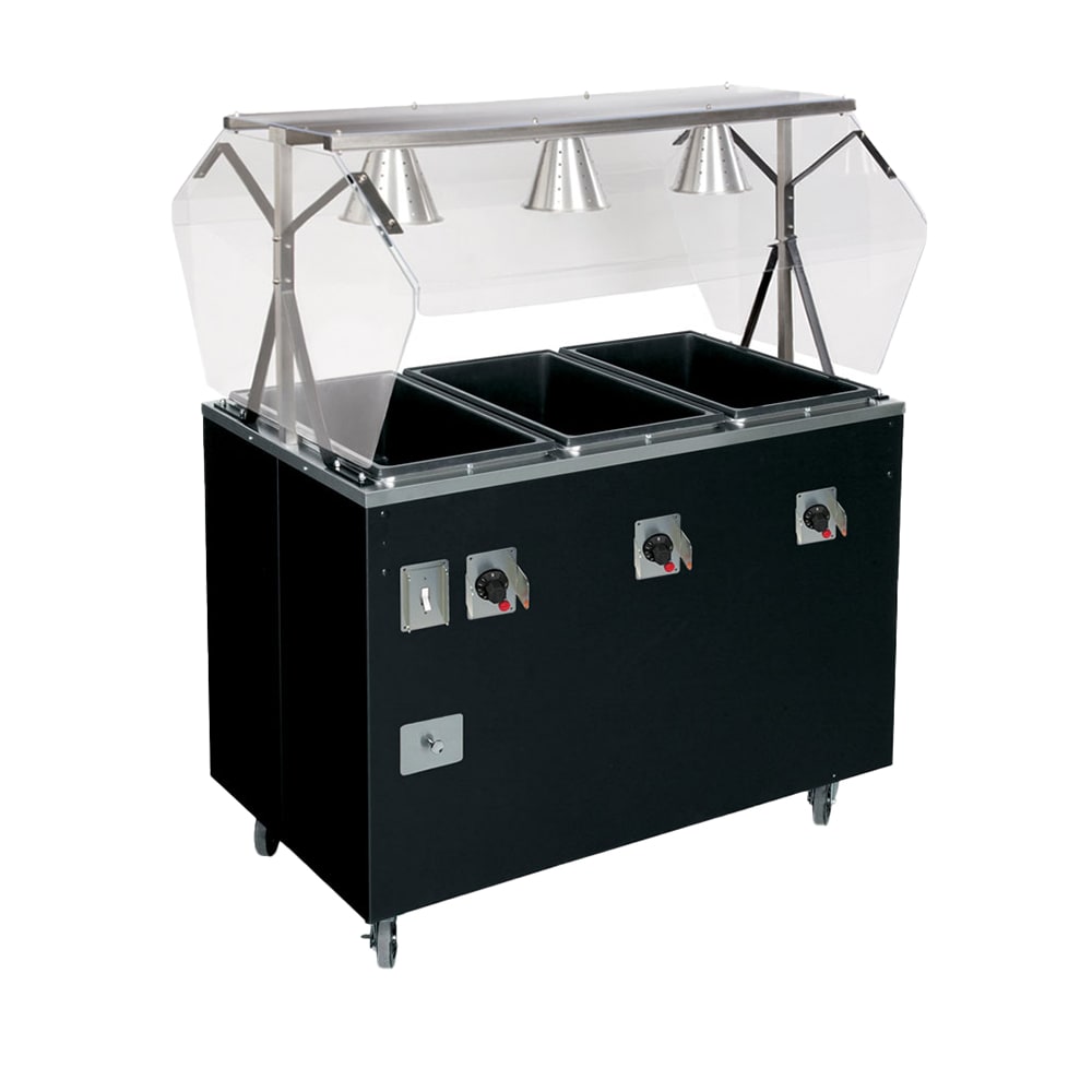 175-T397082 46" Hot Food Table w/ (3) Wells & Enclosed Base, 208 240v/1ph
