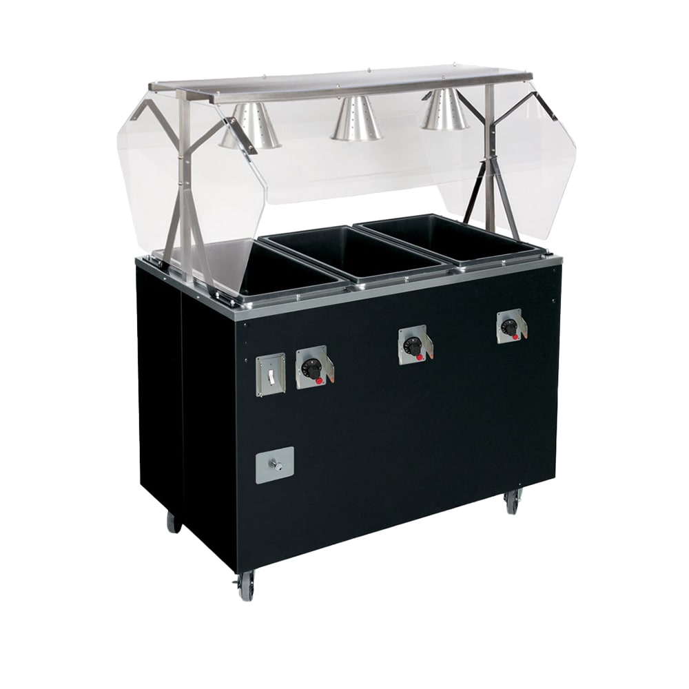 175-T387072 46" Hot Food Table w/ (3) Wells & Enclosed Base, 208 240v/1ph