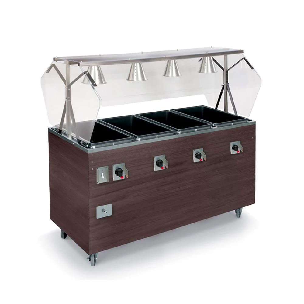 175-T389452 60" Hot Food Table w/ (4) Wells & Enclosed Base, 208 240v/1ph
