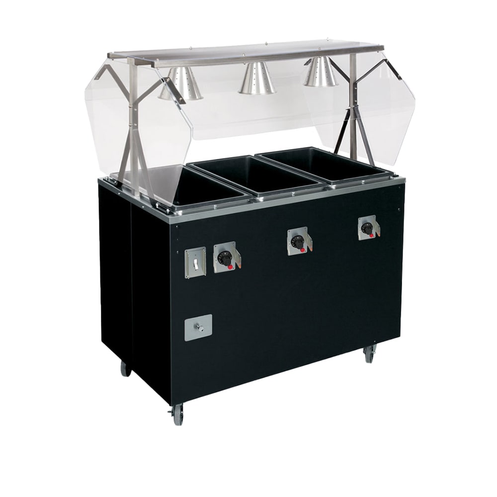 175-T38708464 46" Hot Food Table w/ (3) Wells & Enclosed Base, 120/208 240v/1ph