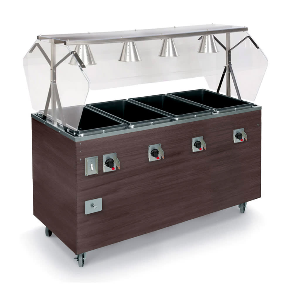 175-T3894560 60" Hot Food Table w/ (4) Wells & Enclosed Base, 120v