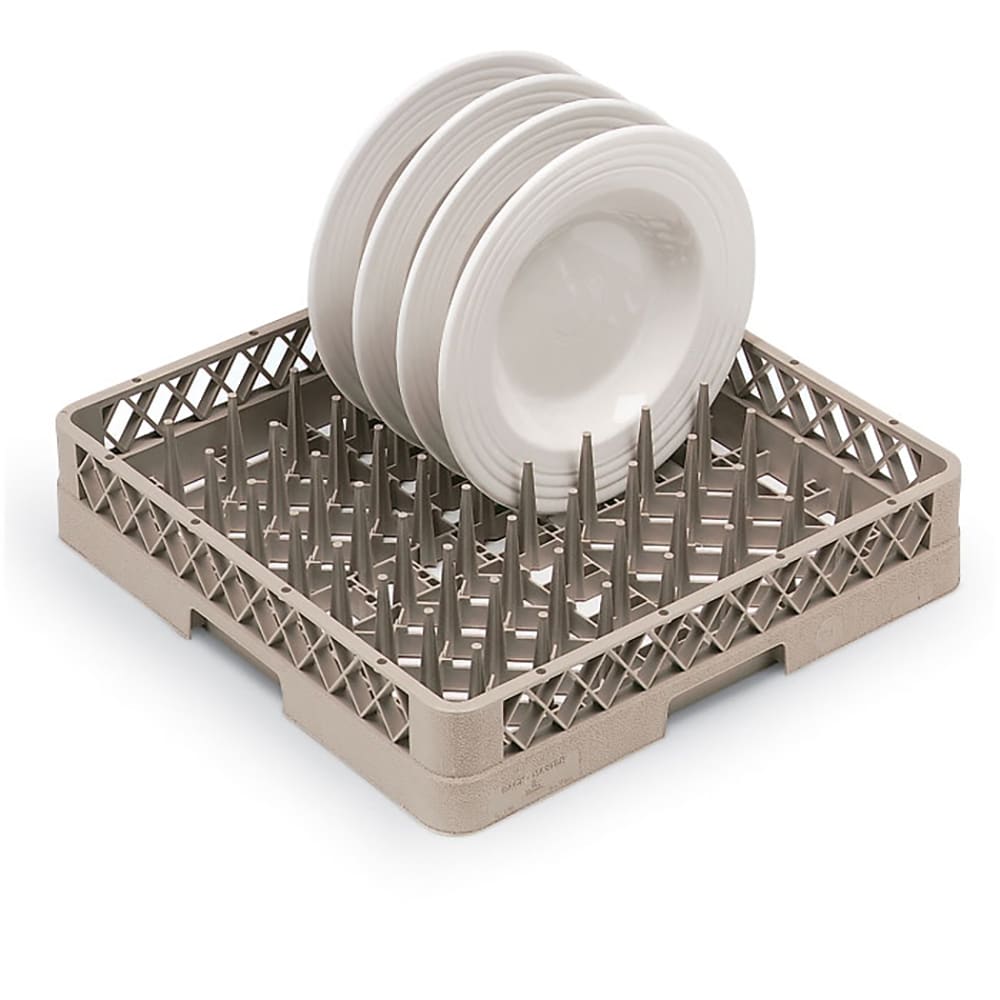175-TR14 Full-Size Dishwasher Plate/Tray Rack - Open Bottom and Side, Beige