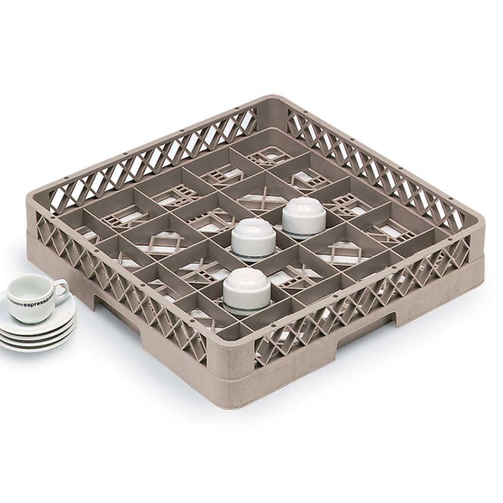 175-TR16BBBB21 Rack-Master Glass Rack w/ (25) Compartments - (4) Extenders, Burgundy